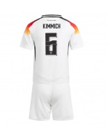 Německo Joshua Kimmich #6 Domácí dres pro děti ME 2024 Krátký Rukáv (+ trenýrky)